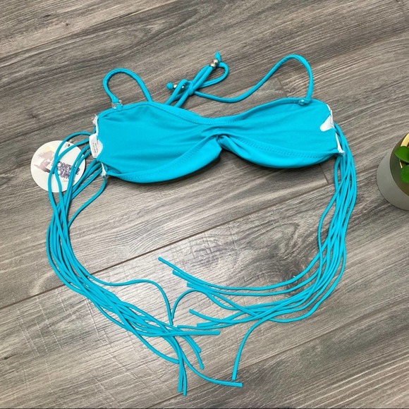 🌈 Forever young NWT bandeau teal bikini top - Picture 4 of 4